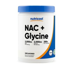 Nutricost, NAC с L-глицином, 250 г (62 порции)