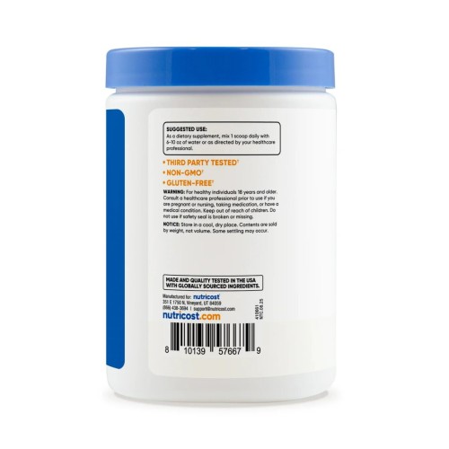 Nutricost, NAC с L-глицином, 250 г (62 порции)