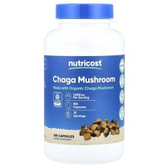 Nutricost, Гриб чага, 150 капсул (75 порций)