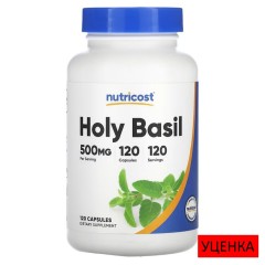 Nutricost, базилик священный, 500 мг, 120 капсул