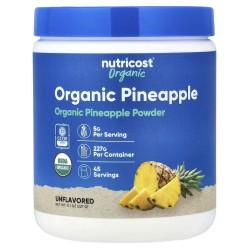 Nutricost, Порошок из органического ананаса, без добавок, 227 г (45 порций)