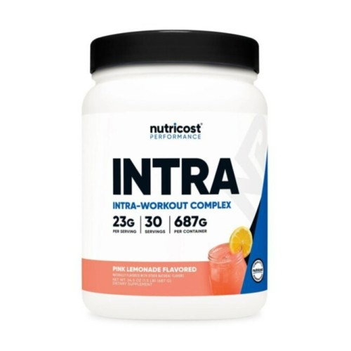 Nutricost, Performance, Intra, комплекс для приема во время тренировки, со вкусом розового лимонада, 687 г (30 порций)