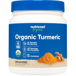 Nutricost, порошок из органической куркумы, без добавок, 454 г (227 порций)