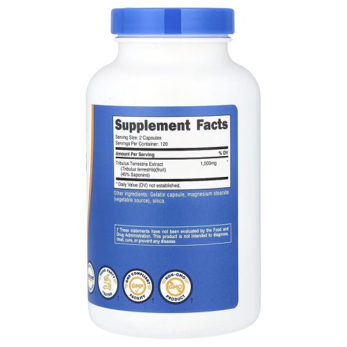 Nutricost, Якорцы, 1500 мг, 240 капсул (120 порций)