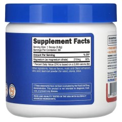 Nutricost, цитрат магния, малиновый лимонад, 250 г (8,9 унции)