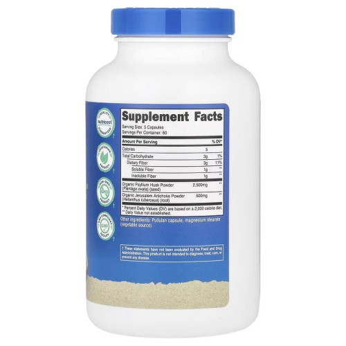 Nutricost, клетчатка, 300 капсул (60 порций)