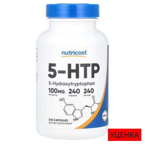 Nutricost, 5-HTP, 100 мг, 240 капсул