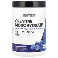 Nutricost, Performance, моногидрат креатина, голубая малина, 500 г (76 порций)