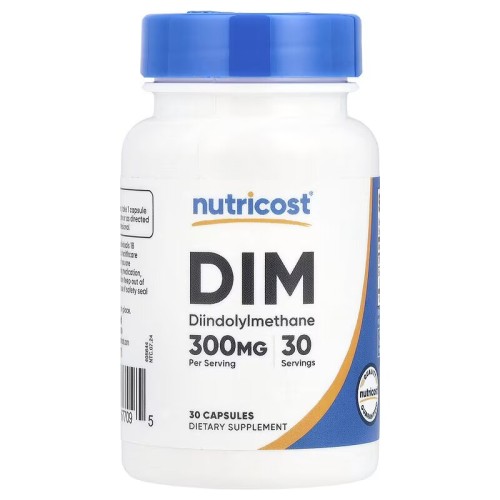 Nutricost, DIM (дииндолилметан), 300 мг, 30 капсул