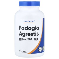 Nutricost, Фадогия Агрестис (Fadogia Agrestis), 600 мг, 240 капсул