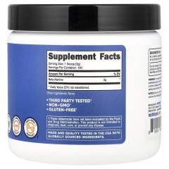 Nutricost, Бета-аланин, без добавок, 300 г (100 порций)