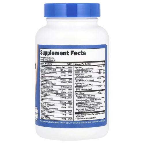 Nutricost, Мультивитамины для мужчин, 120 капсул (60 порций)