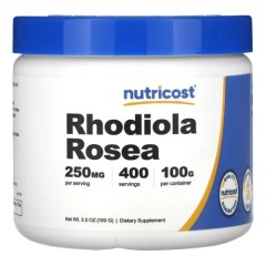 Nutricost, родиола розовая, 100 г (400 порций)