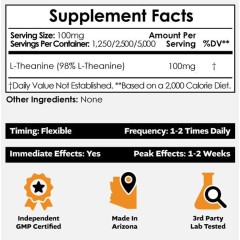 Nootropics Depot, L-Theanine Powder, L-теанин, 500 г