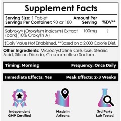 Nootropics Depot, Sabroxy, 10% Ороксилин-А, Добавка для здоровья мозга, 100 мг, 90 таблеток