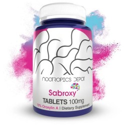Nootropics Depot, Sabroxy, 10% Ороксилин-А, Добавка для здоровья мозга, 100 мг, 180 таблеток