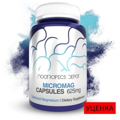 Nootropics Depot, MicroMag, Оптимизированный магний, 625 мг, 30 капсул