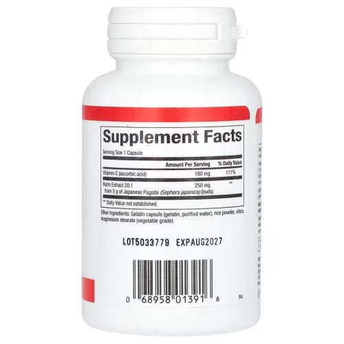 Natural Factors, рутин, 250 мг, 90 капсул