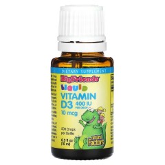 Natural Factors, Big Friends, жидкий витамин D3, 400 МЕ, 15 мл (0,5 жидк. унции)