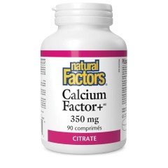 Natural Factors, цитрат кальция, 350 мг, 90 таблеток
