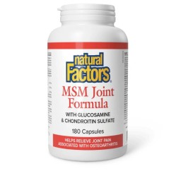 Natural Factors, Формула для соединения МСМ, с глюкозамином и хондроитинсульфатом, 180 капсул