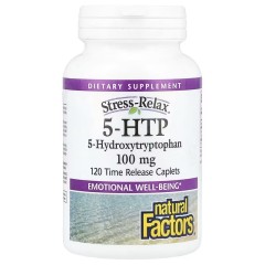 Natural Factors, Stress-Relax, 5-HTP, 100 мг, 120 капсул с медленным высвобождением
