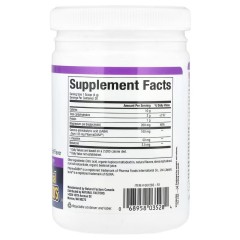 Natural Factors, Stress-Relax, ночной глицинат магния с мелатонином, габа и L-теанин, тропические фрукты, 120 г (30 порций)