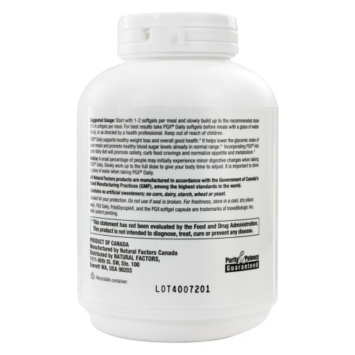 Natural Factors, PGX Daily, мягкие желатиновые капсулы с матрицей сверхвысокого качества, 750 мг, 120 мягких желатиновых капсул (40 порций)