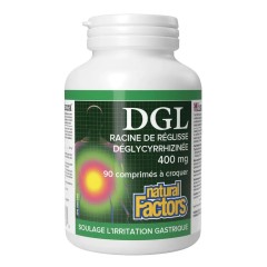 Natural Factors, DGL, деглицирризированный корень солодки, 90 жевательных таблеток