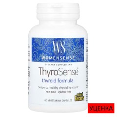 Natural Factors, WomenSense, ThyroSense, средство для щитовидной железы, 60 вегетарианских капсул (30 порций)