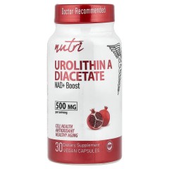 Nutri, уролитин A диацетат, 30 веганских капсул (15 порций)