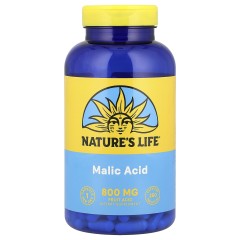 Nature's Life, Яблочная кислота, 800 мг, 250 капсул