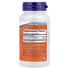 NOW Foods, 5-гидрокситриптофан, 100 мг, 60 вегетарианских капсул