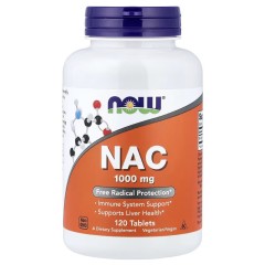 NOW Foods, NAC, 1000 мг, 120 таблеток
