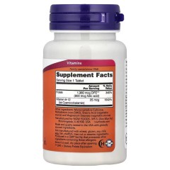 NOW Foods, Фолиевая кислота, 800 мкг, 250 таблеток