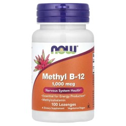 NOW Foods, Methyl B-12, метилкобаламин, 1000 мкг, 100 таблеток для рассасывания