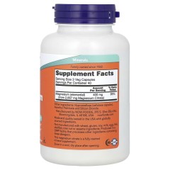 NOW Foods, Цитрат магния, 120 вегетарианских капсул (40 порций)
