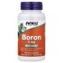 NOW Foods, Бор, 3 мг, 100 растительных капсул