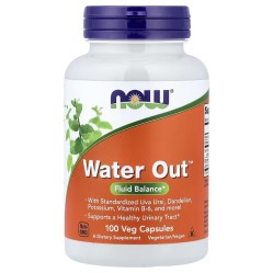 NOW Foods, Water Out, Баланс жидкости, 100 растительных капсул (50 порций)
