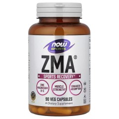 NOW Foods, Sports, ZMA, восстановление после физической активности, 90 вегетарианских капсул
