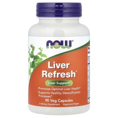 NOW Foods, Liver Refresh, Здоровье печени, 90 растительных капсул (30 порций)