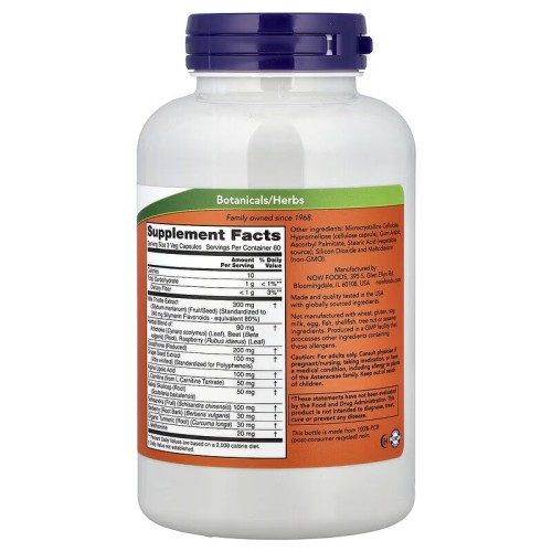 NOW Foods, Liver Refresh, Здоровье печени, 180 растительных капсул (60 порций)
