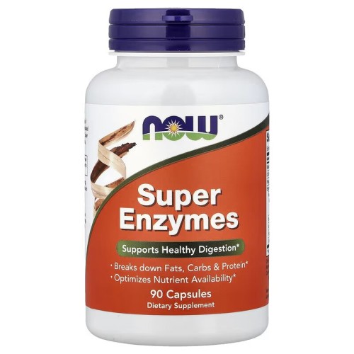 NOW Foods, Суперферменты, 90 капсул