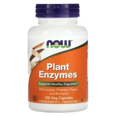 NOW Foods, Растительные ферменты, 120 растительных капсул (УЦЕНКА! Срок годности: 12/25)