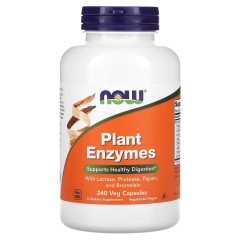 NOW Foods, Растительные ферменты, 240 растительных капсул (УЦЕНКА! Срок годности: 12/25)