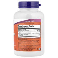 NOW Foods, Альфа-липоевая кислота, 600 мг, 120 растительных капсул