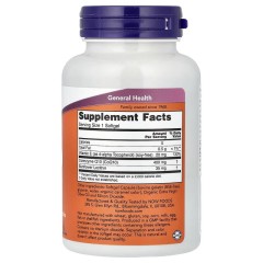 NOW Foods, коэнзим Q10 с витамином E и подсолнечным лецитином, 400 мг, 60 капсул