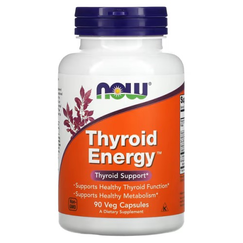 NOW Foods, Thyroid Energy, 90 растительных капсул (45 порций)