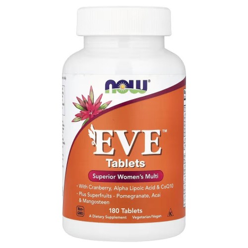 NOW Foods, Eve, Улучшенный мультивитаминный комплекс для женщин, 180 таблеток (60 порций)