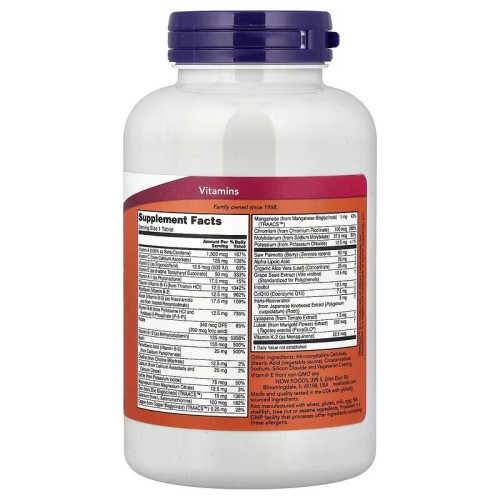 NOW Foods, Adam, улучшенные мультивитамины для мужчин, 120 таблеток